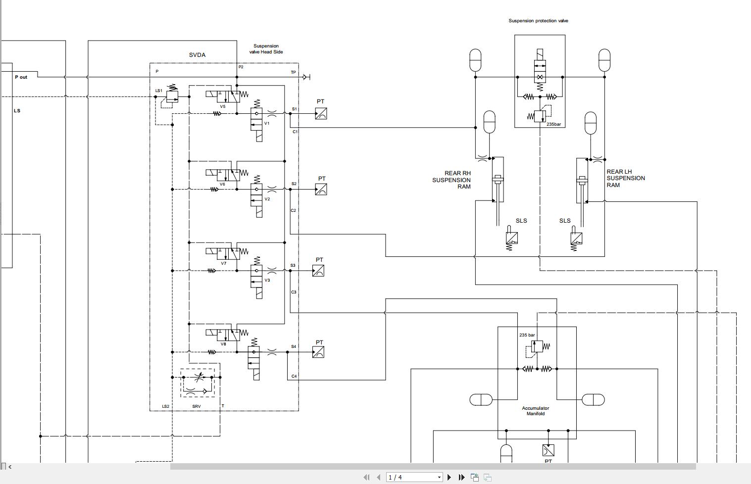 JCB Tractor Fastrac 8330 6 T4F 2022 2025 Electrical and Hydraulic Diagram (3)