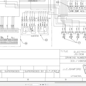 JCB Wheel Excavator JS145W T0 T2 Isuzu 2001 2004 Electrical and Hydraulic Diagram (1)