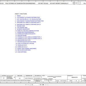 JCB Wheel Excavator JS145W T4F 2018 2022 Electrical and Hydraulic Diagram (1)