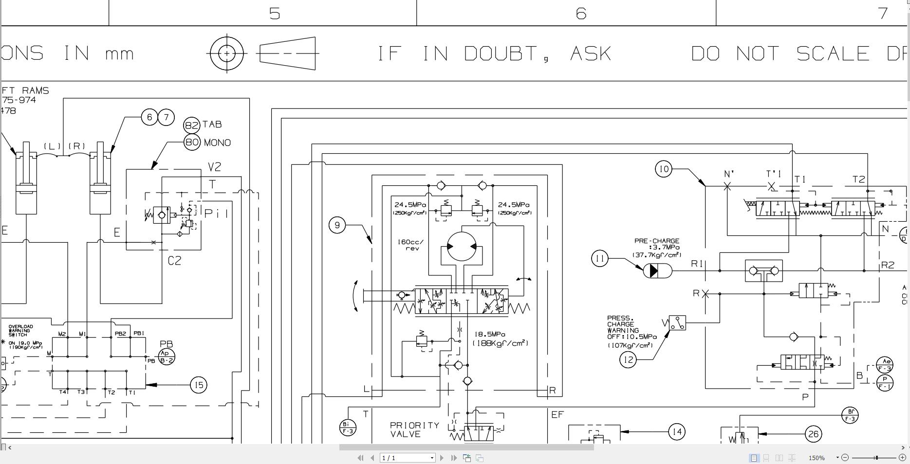 JCB Wheel Excavator JS160W T3 2007 2025 Electrical and Hydraulic Diagram (3)