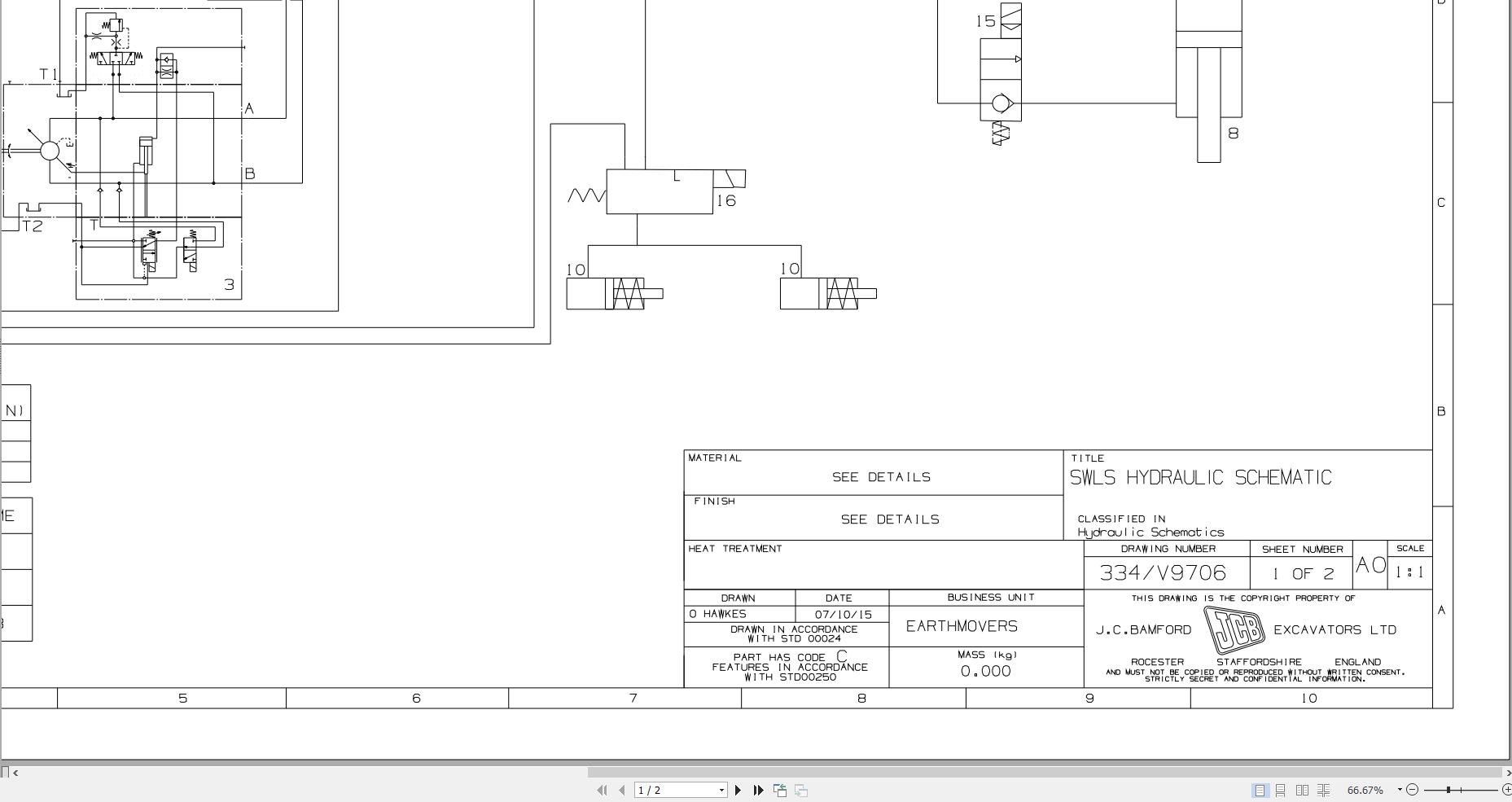 JCB Wheel Loader 403 STV JCB 2018 2020 Electrical and Hydraulic Diagram (2)