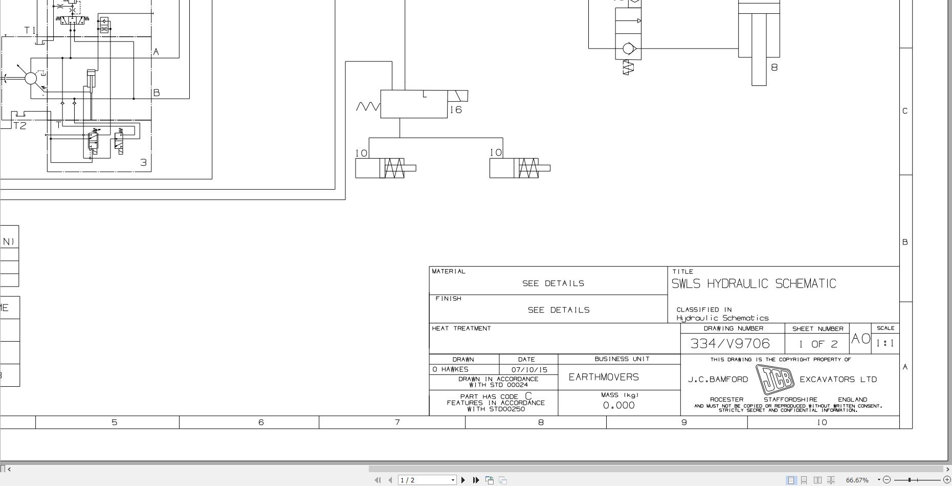 JCB Wheel Loader 403 T4F JCB 2017 2020 Electrical and Hydraulic Diagram (2)