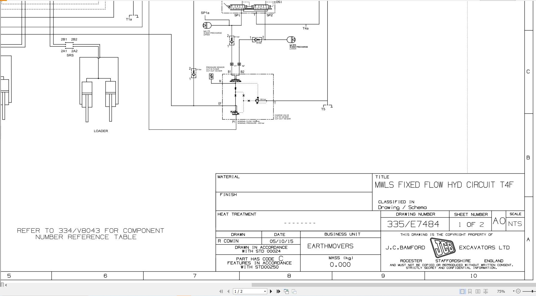 JCB Wheel Loader 411HT STV 2021 2025 Electrical and Hydraulic Diagram (2)