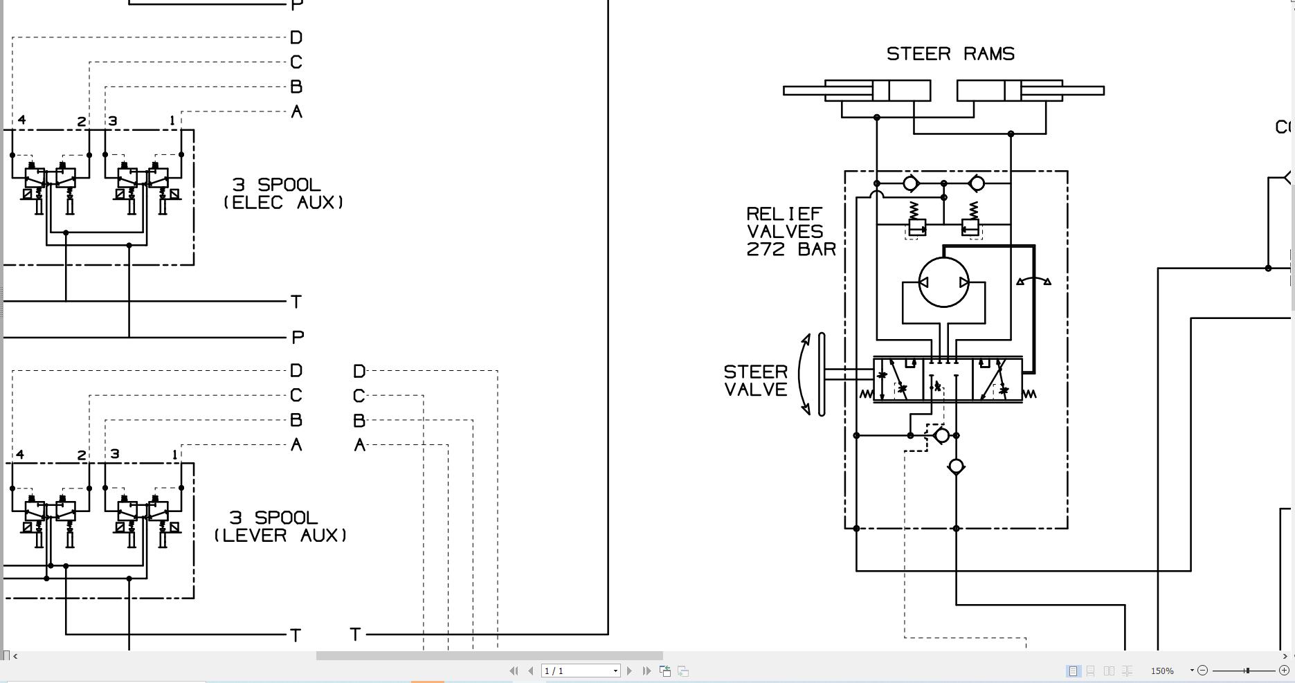 JCB Wheel Loader 411HT T4i 2013 2016 Hydraulic Diagram (2)
