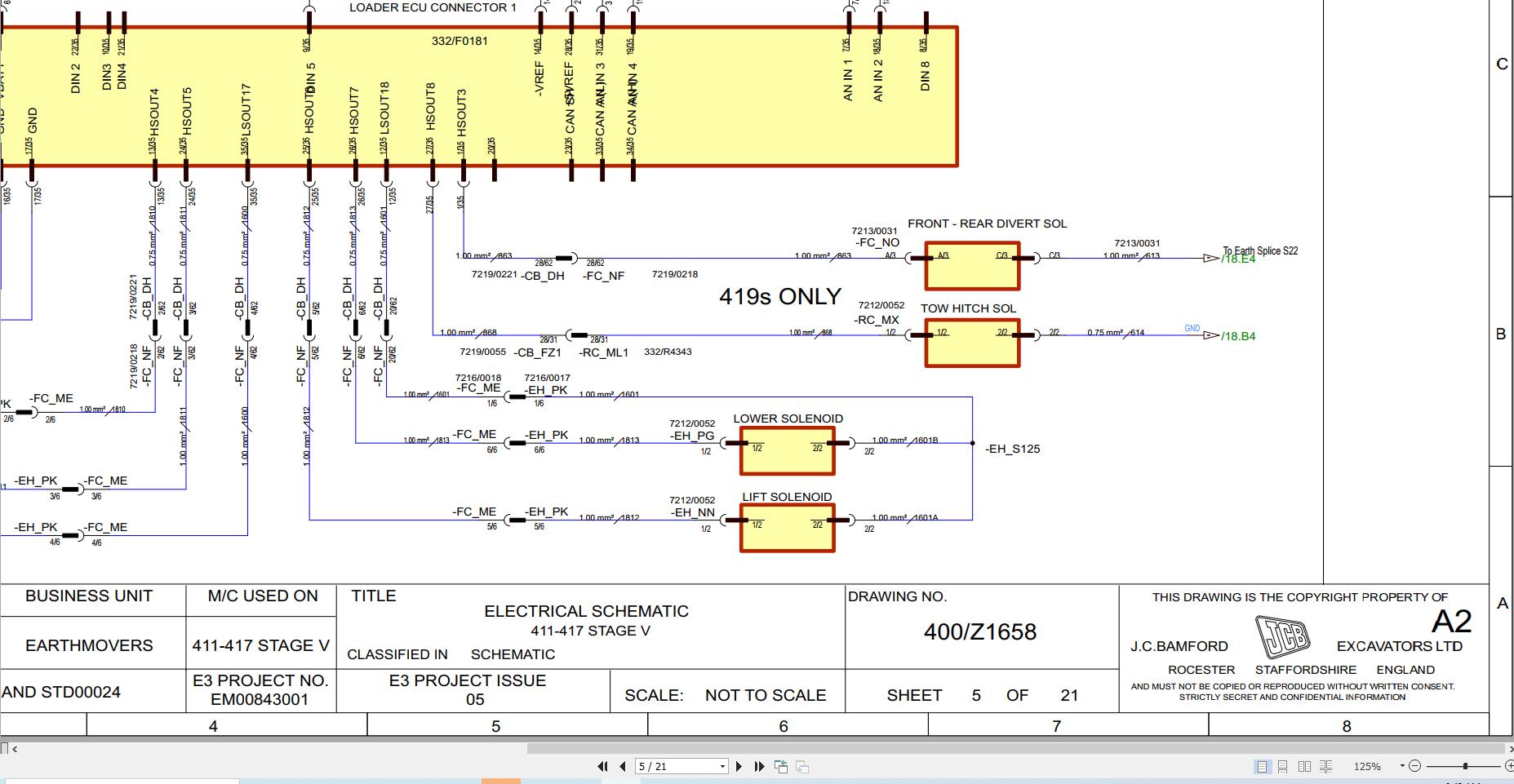 JCB Wheel Loader 413S STV 2021 2025 Electrical and Hydraulic Diagram (1)