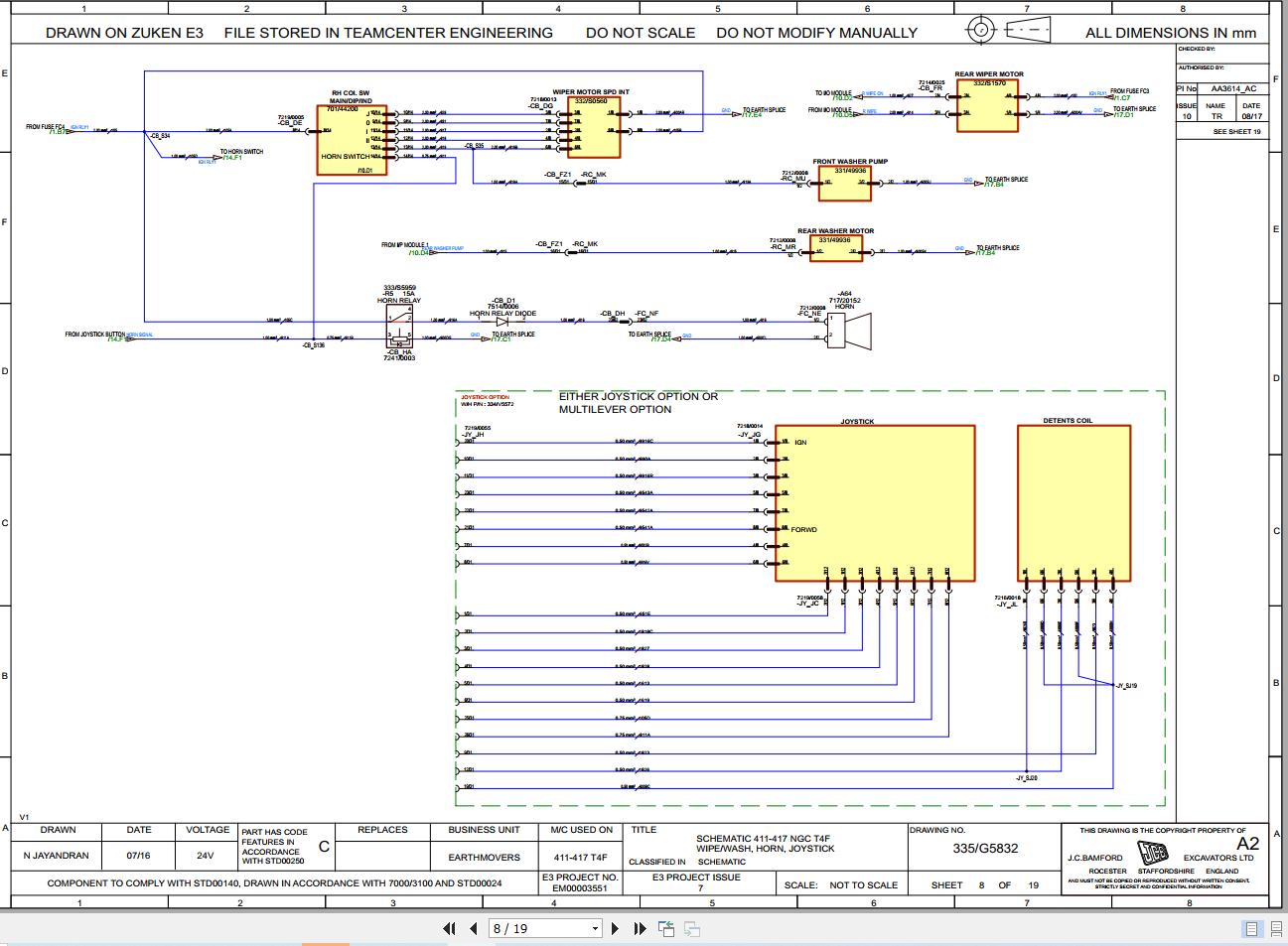 JCB Wheel Loader 413S T4F 2015 2021 Electrical and Hydraulic Diagram (1)
