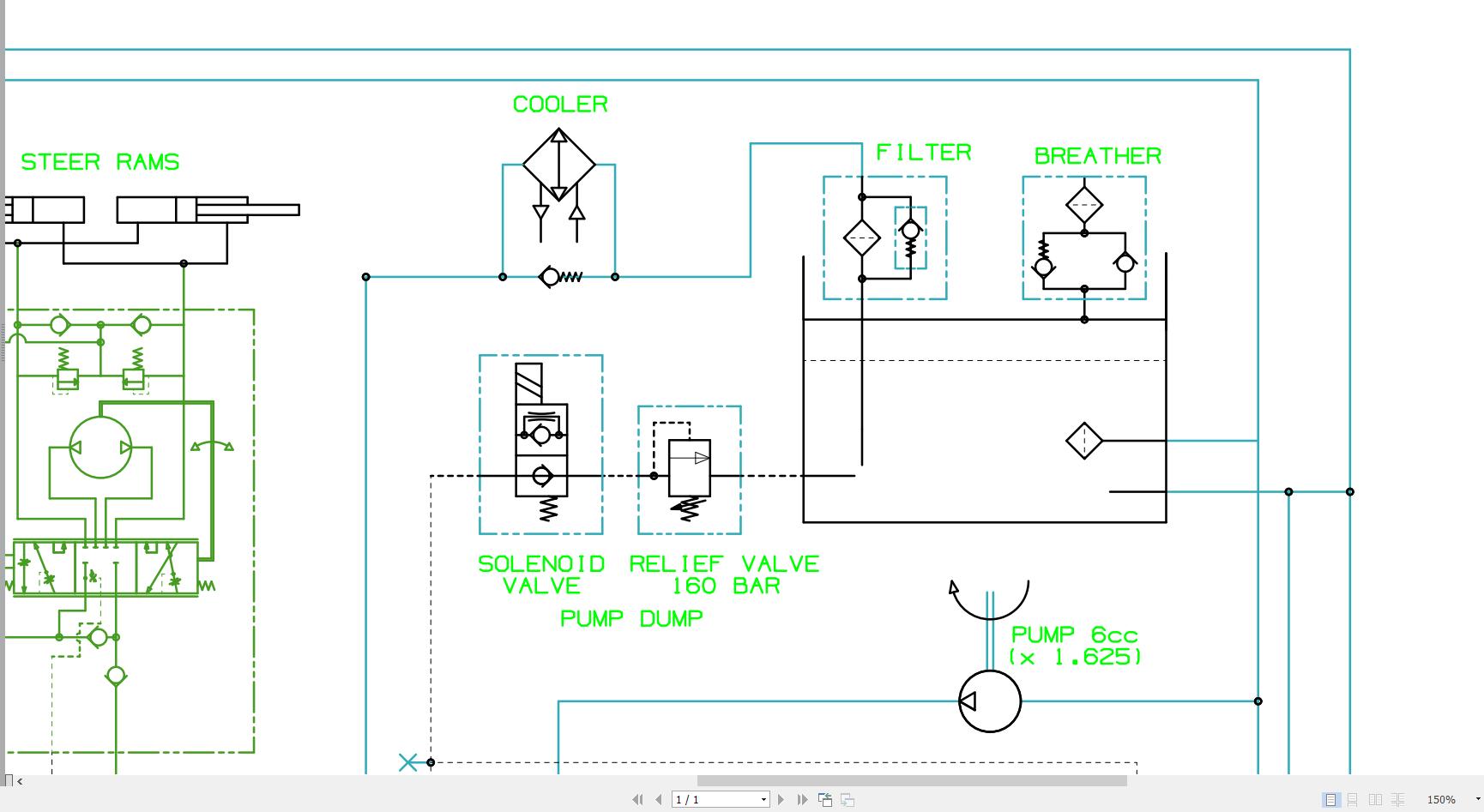 JCB Wheel Loader 413S T4i 2013 2016 Hydraulic Diagram (2)