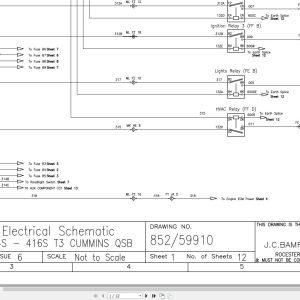 JCB Wheel Loader 414S T3 2006 2013 Electrical Diagram (1)