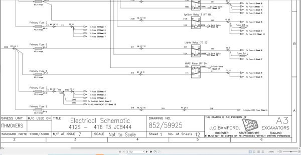 Jcb Wheel Loader 416 T3 2007 2015 Electrical Diagram (1)