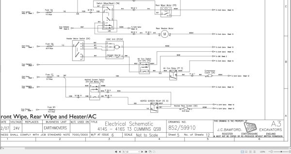 Jcb Wheel Loader 416 T3 2007 2015 Electrical Diagram (2)