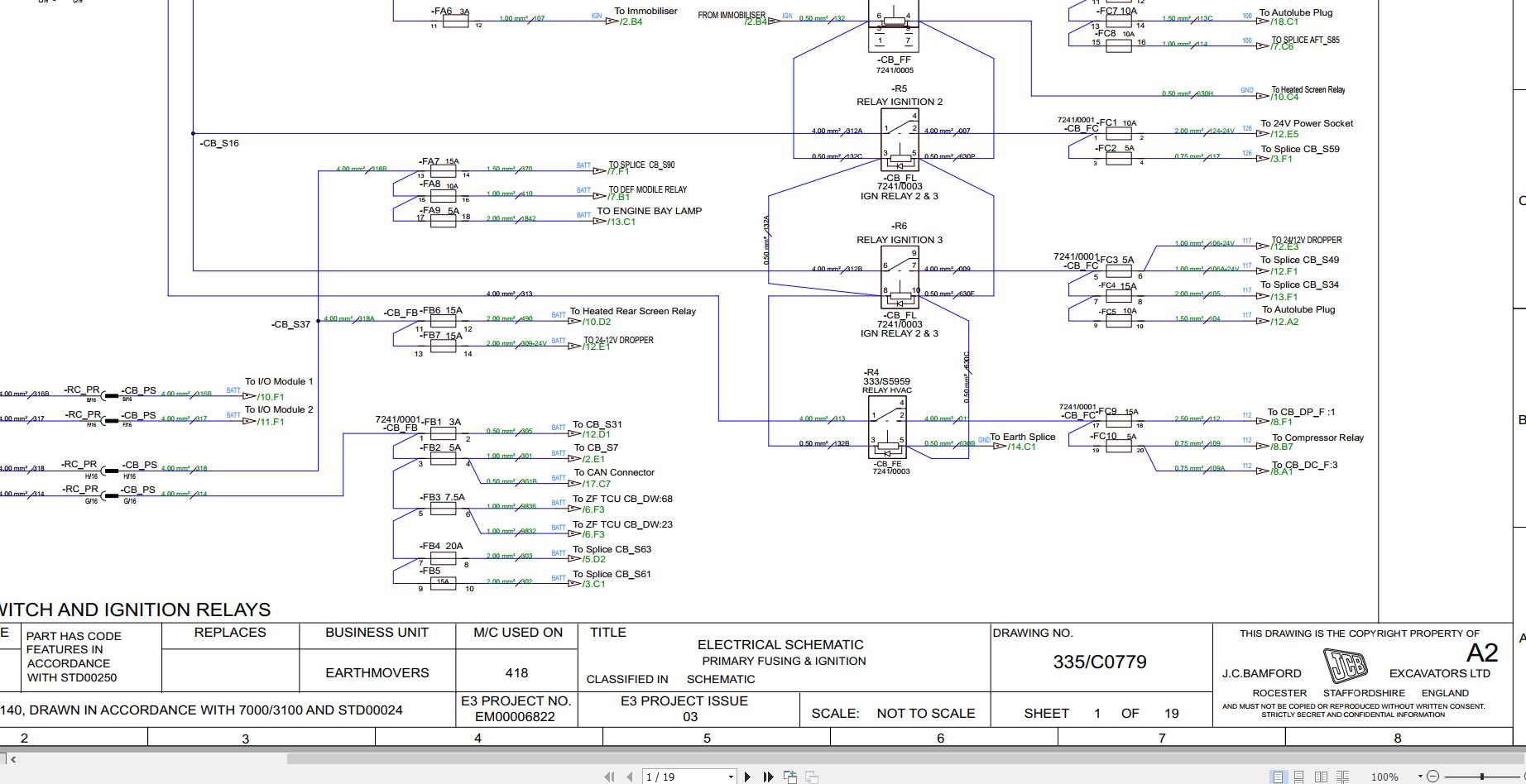 JCB Wheel Loader 419S T4F 2017 2020 Electrical and Hydraulic Diagram (1)