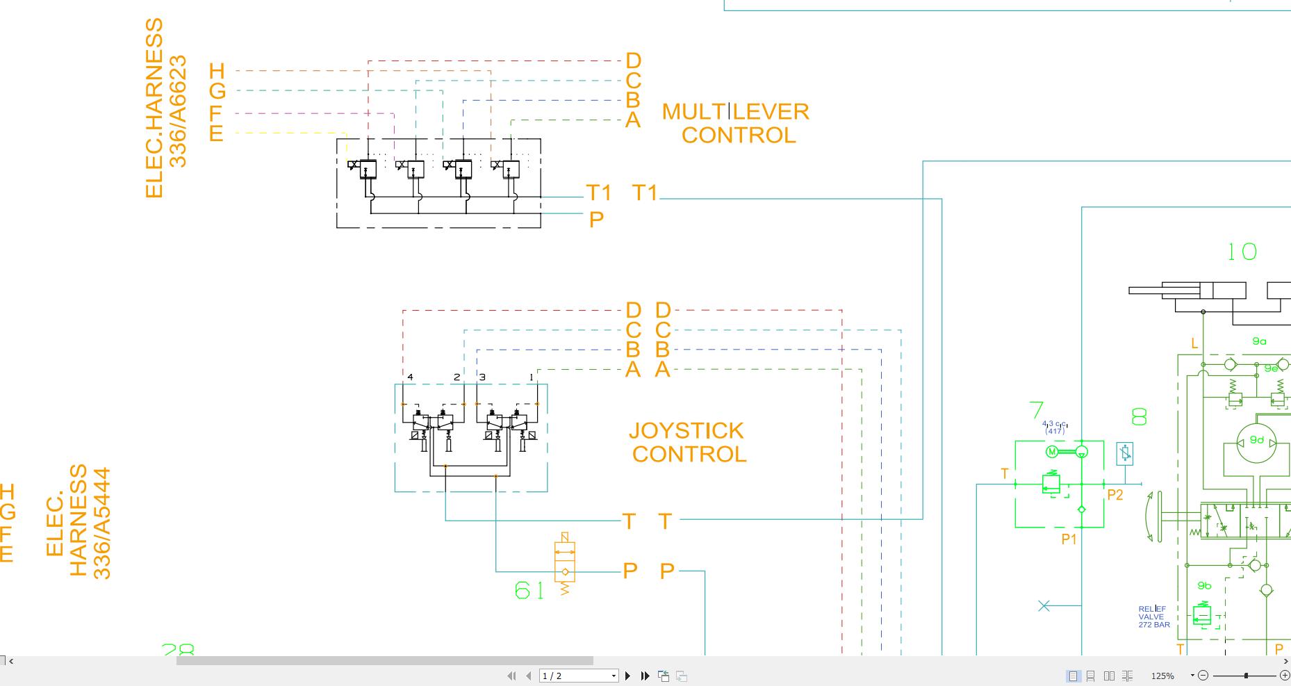 JCB Wheel Loader 419S T4F 2017 2020 Electrical and Hydraulic Diagram (2)