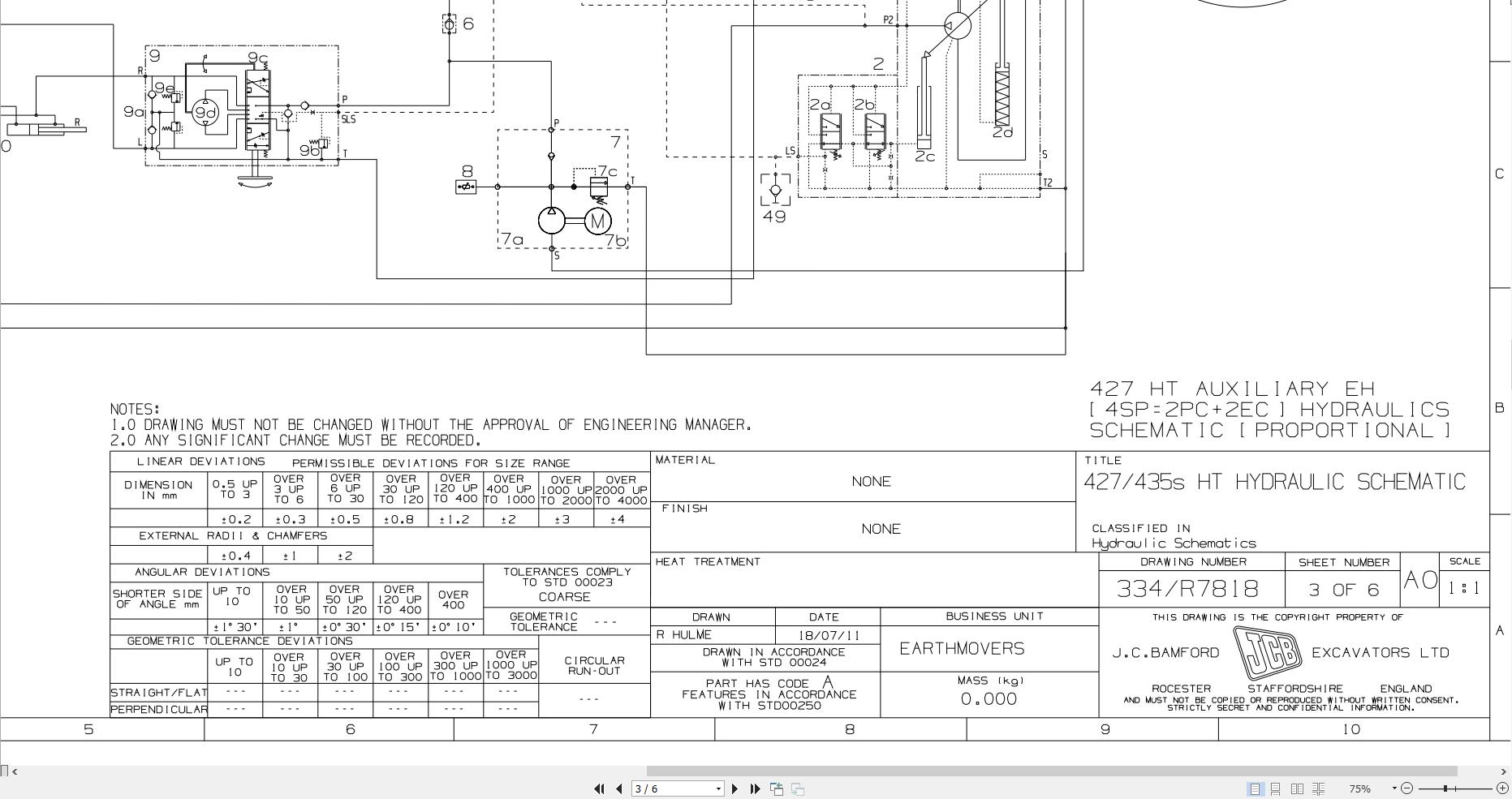 JCB Wheel Loader 427 T4i 2011 2016 Electrical and Hydraulic Diagram (2)