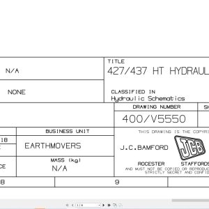 JCB Wheel Loader 427HT STV 2019 2025 Electrical and Hydraulic Diagram (1)