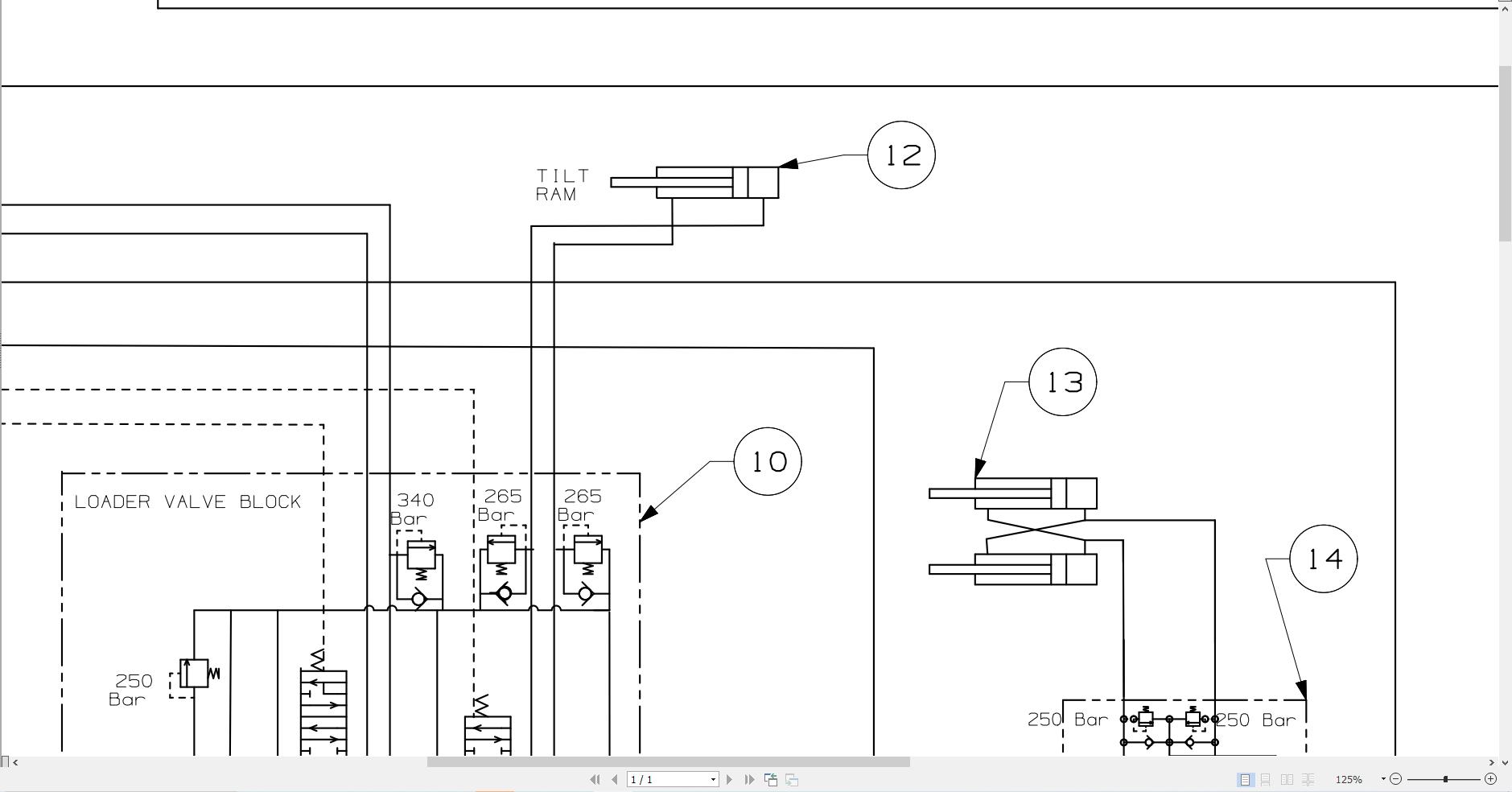 JCB Wheel Loader 432ZX T2 3 2007 2019 Electrical and Hydraulic Diagram (2)