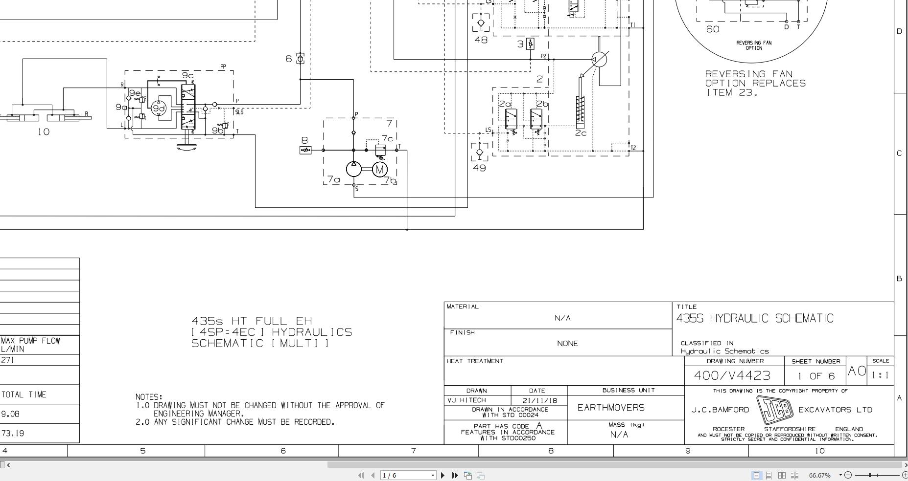 JCB Wheel Loader 435S STV 2019 2025 Electrical and Hydraulic Diagram (2)