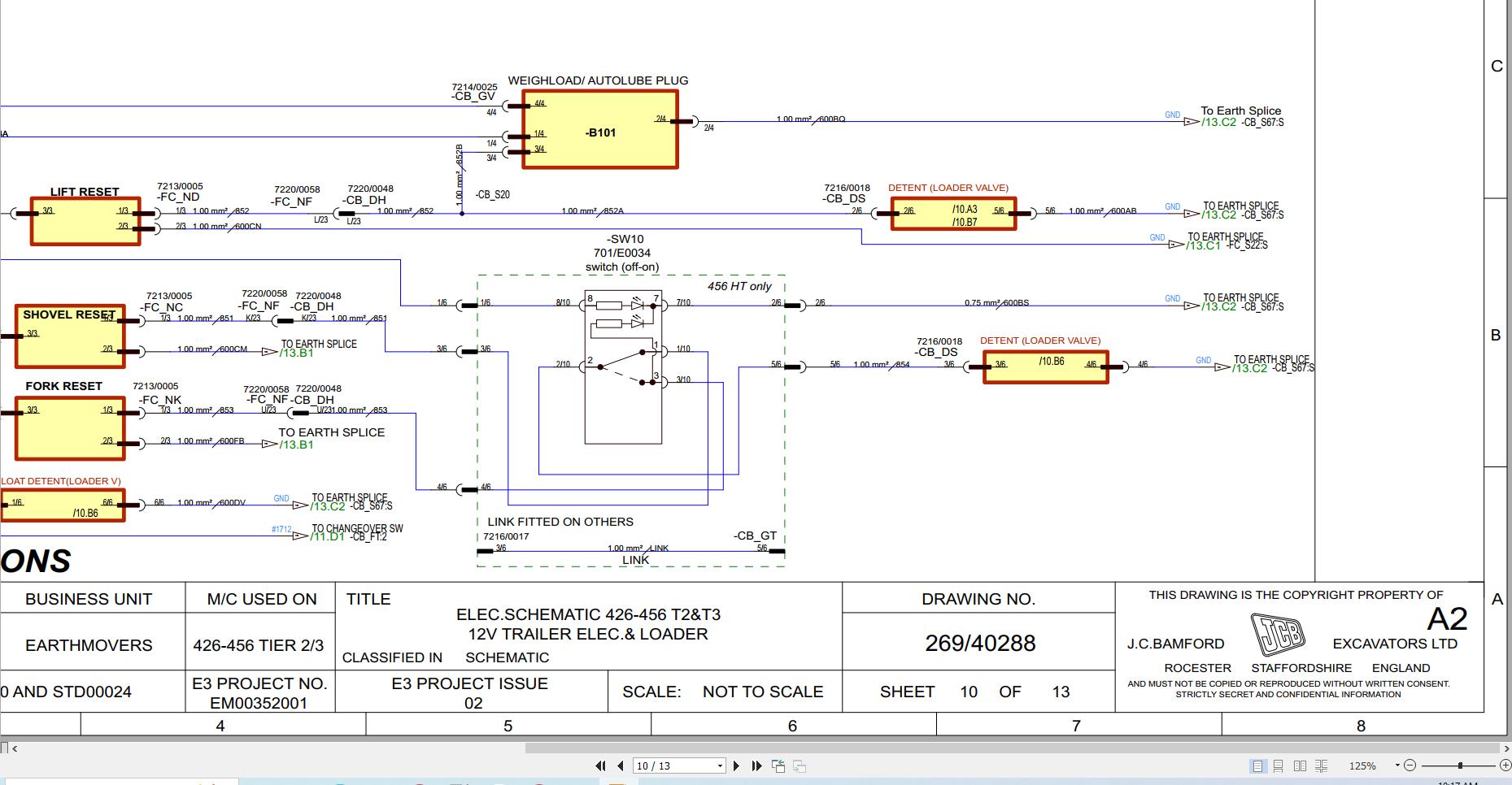 JCB Wheel Loader 436 T2 2001 2025 Electrical and Hydraulic Diagram (1)