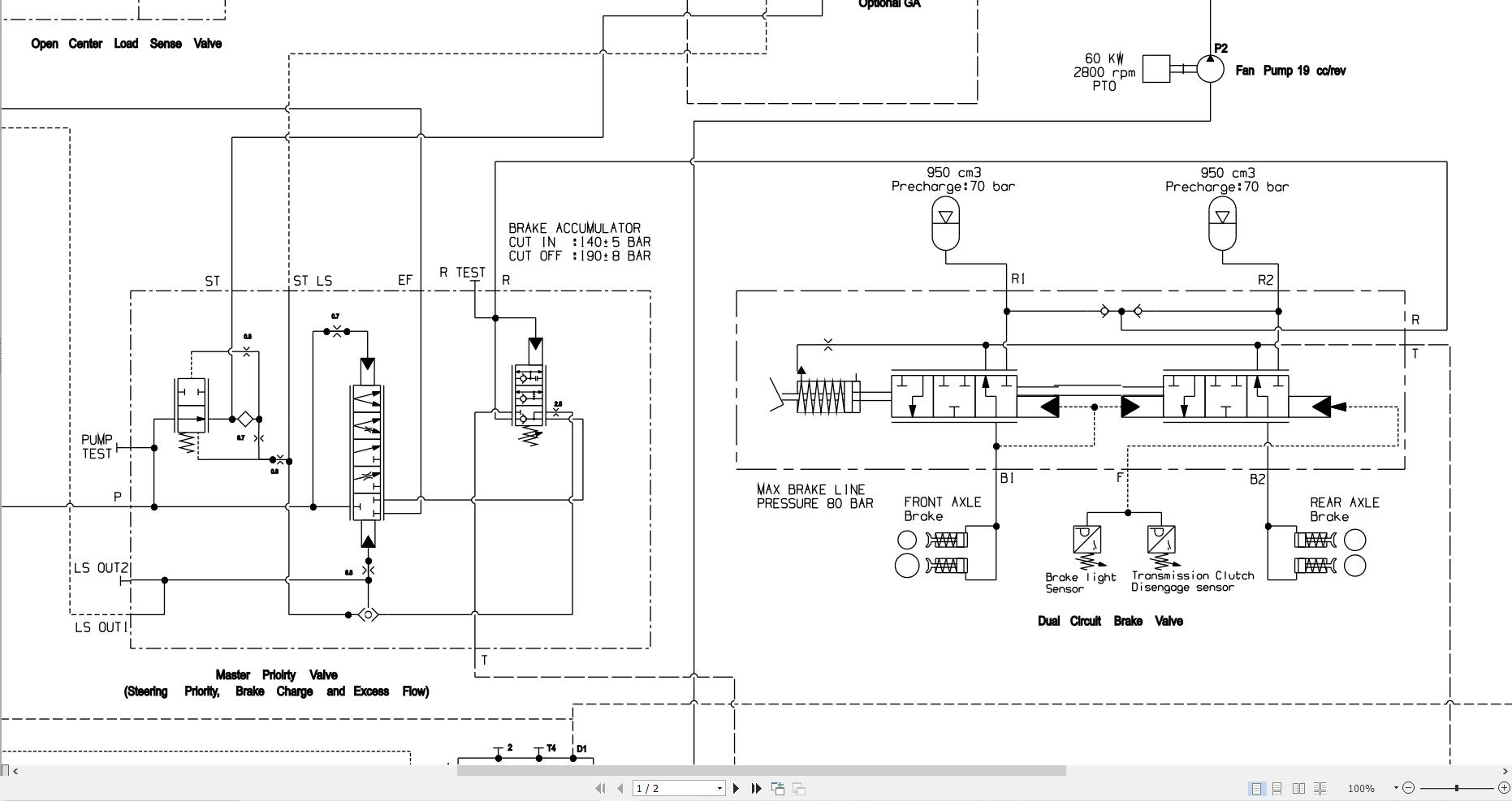 JCB Wheel Loader 437 4 CEV Stage IV 2020 2024 Electrical and Hydraulic Diagram (3)