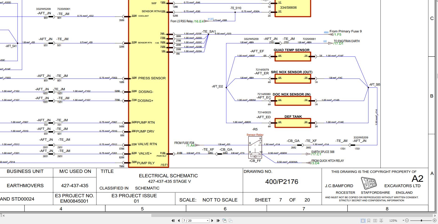 JCB Wheel Loader 437ZX STV 2019 2025 Electrical and Hydraulic Diagram (1)