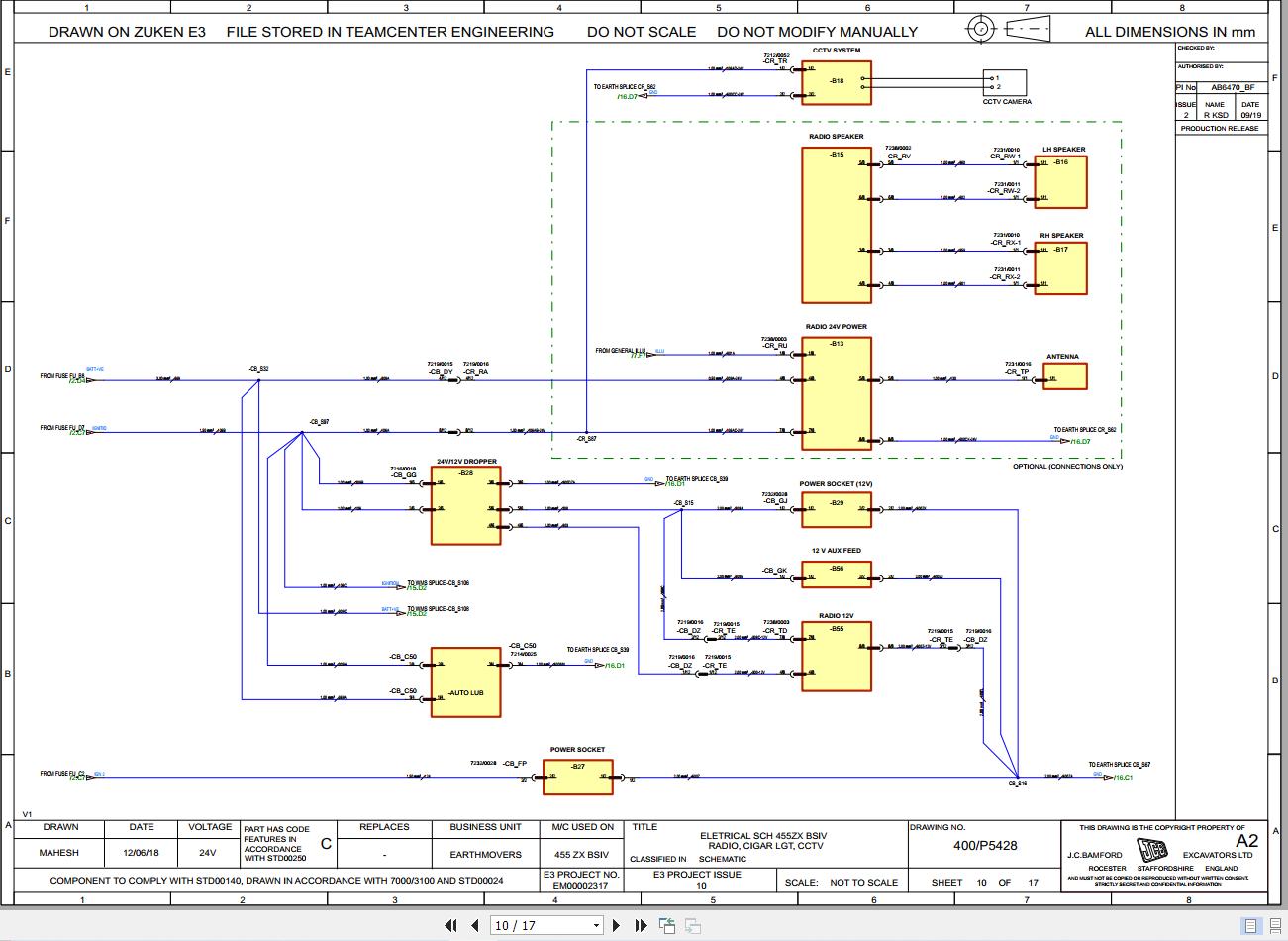 JCB Wheel Loader 455 4 CEV Stage IV 2020 2024 Electrical and Hydraulic Diagram (2)