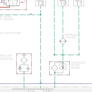 JCB Wheel Loader 455 5 CEV Stage V 2022 2025 Hydraulic Diagram (1)