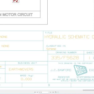 JCB Wheel Loader 455 5N CEV Stage 5 2024 Hydraulic Diagram (1)