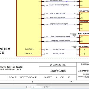 JCB Wheel Loader 456 T3 2006 2014 Electrical and Hydraulic Diagram (1)