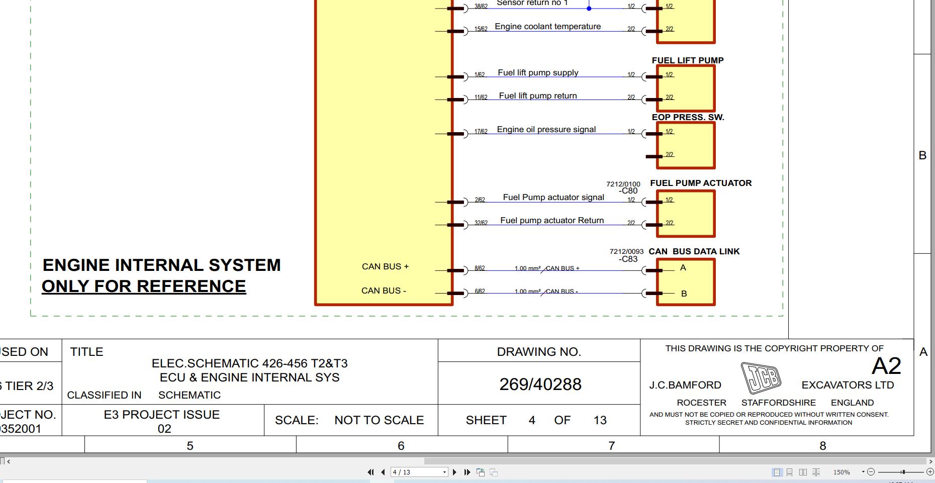 JCB Wheel Loader 456 T3 2006 2014 Electrical and Hydraulic Diagram (1)