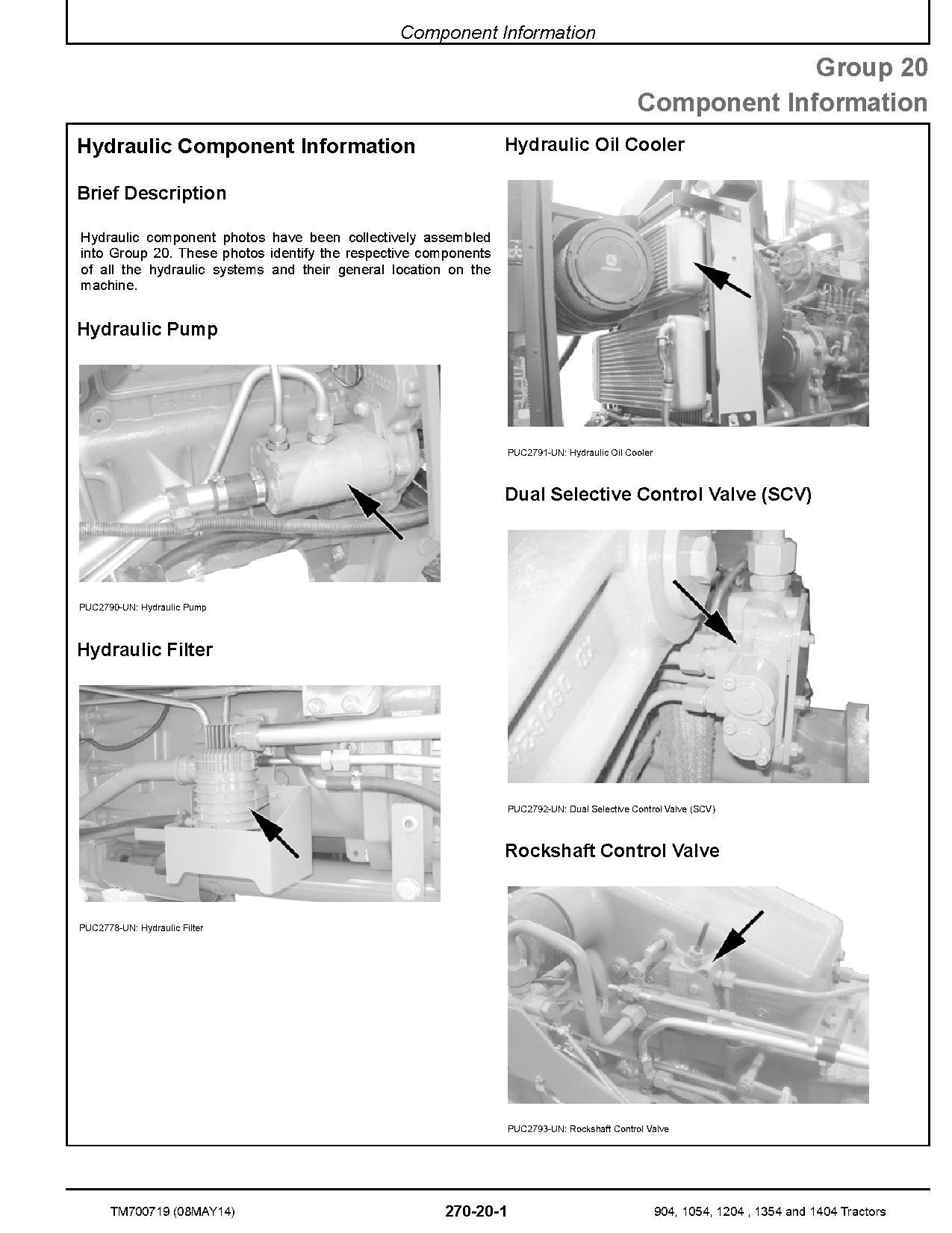 John Deere 1054 1204 1354 1404 904 China Tractors Diagnostic Manual TM700719 (4)