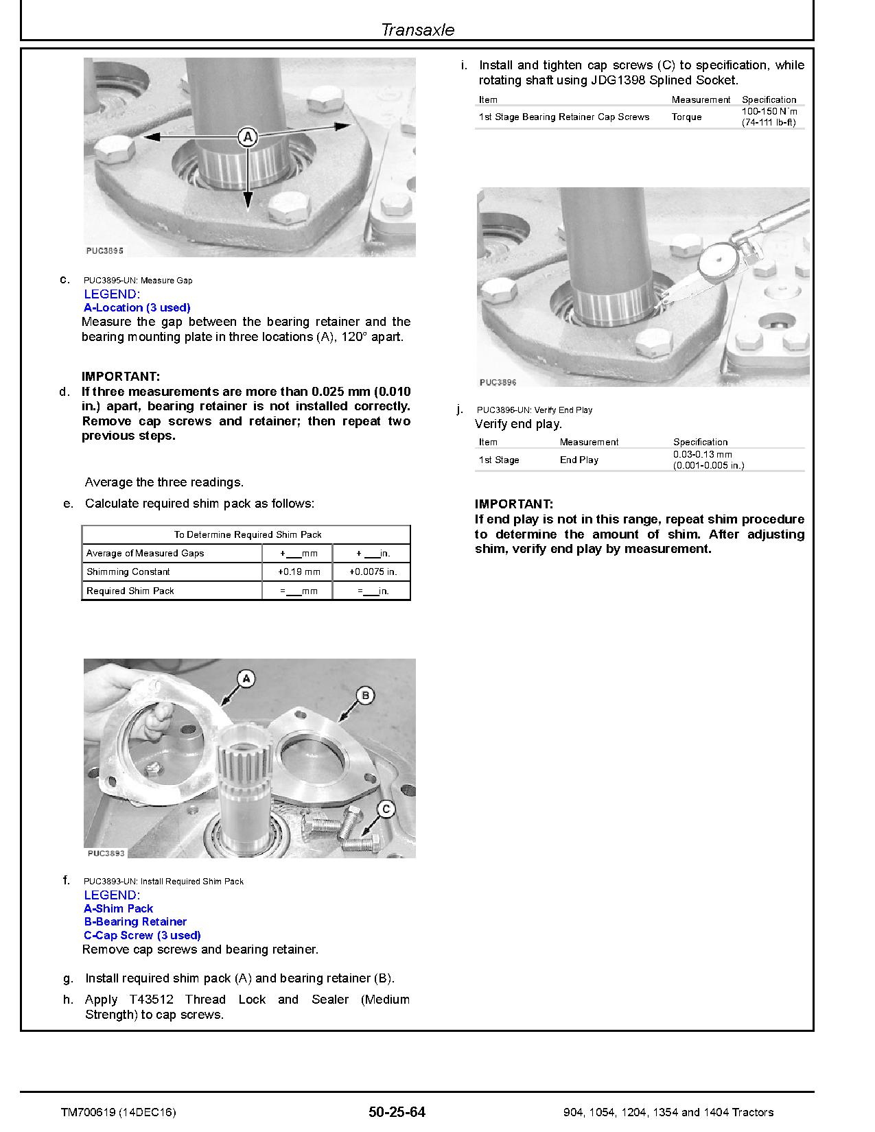 John Deere 1054 1204 1354 1404 904 China Tractors Repair Manual TM700619 (3)