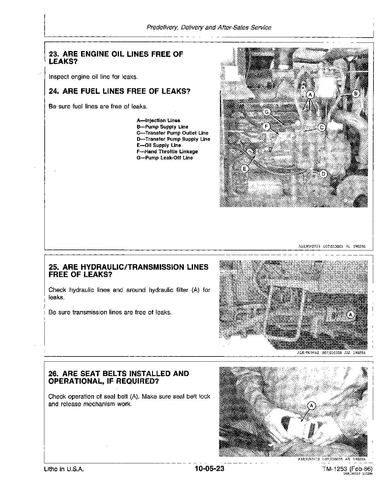 John Deere 1250 1450 1650 Tractors Technical Manual TM1253 (2)