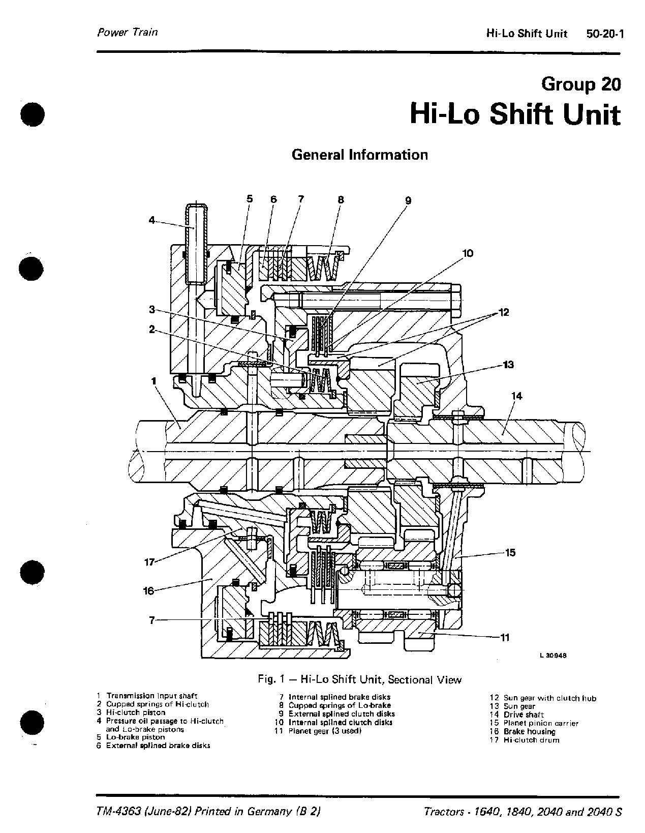 John Deere 1640 1840 2040 2040S Tractors Technical Manual TM4363 (3)