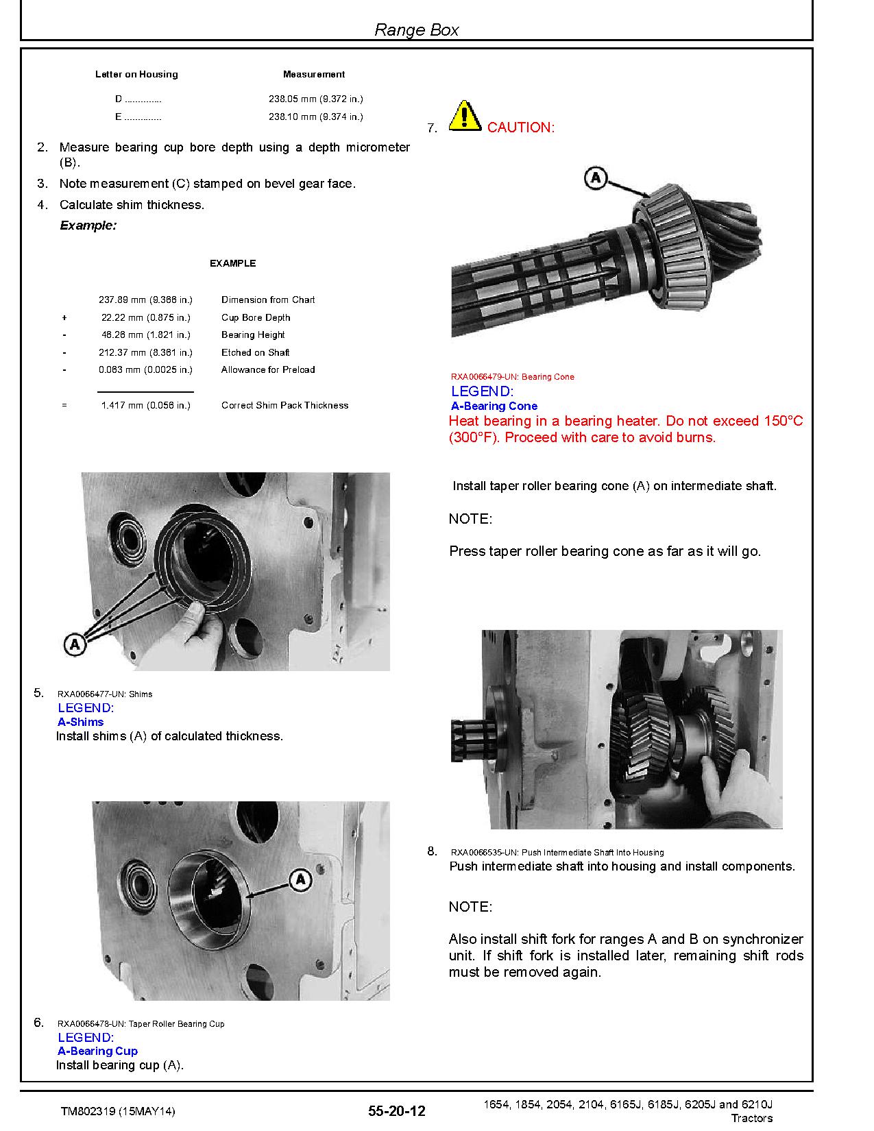 John Deere 1654 1854 2054 2104 China 6165J 6185J 6205J 6210J Asia Tractors Repair Manual TM802319 (3)