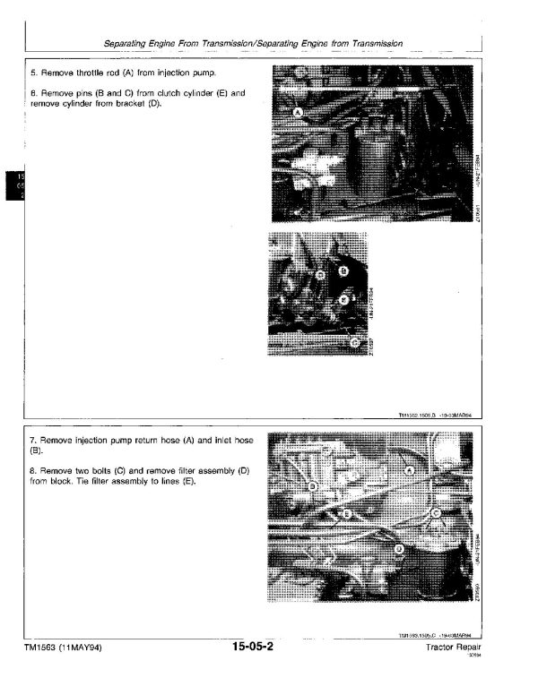John Deere 2000 2100 2200 2300 2400 Tractors Technical Manual Tm1563 (2)