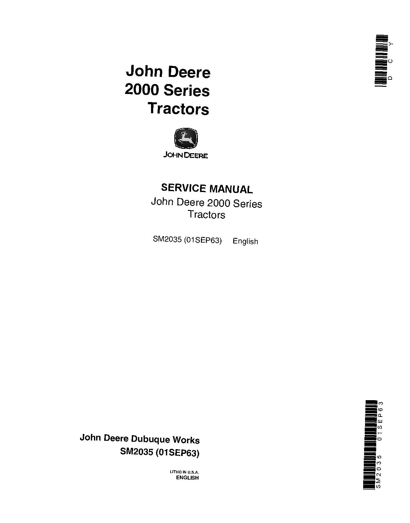 John Deere 2010 Tractors Service Manual SM2035 (1)