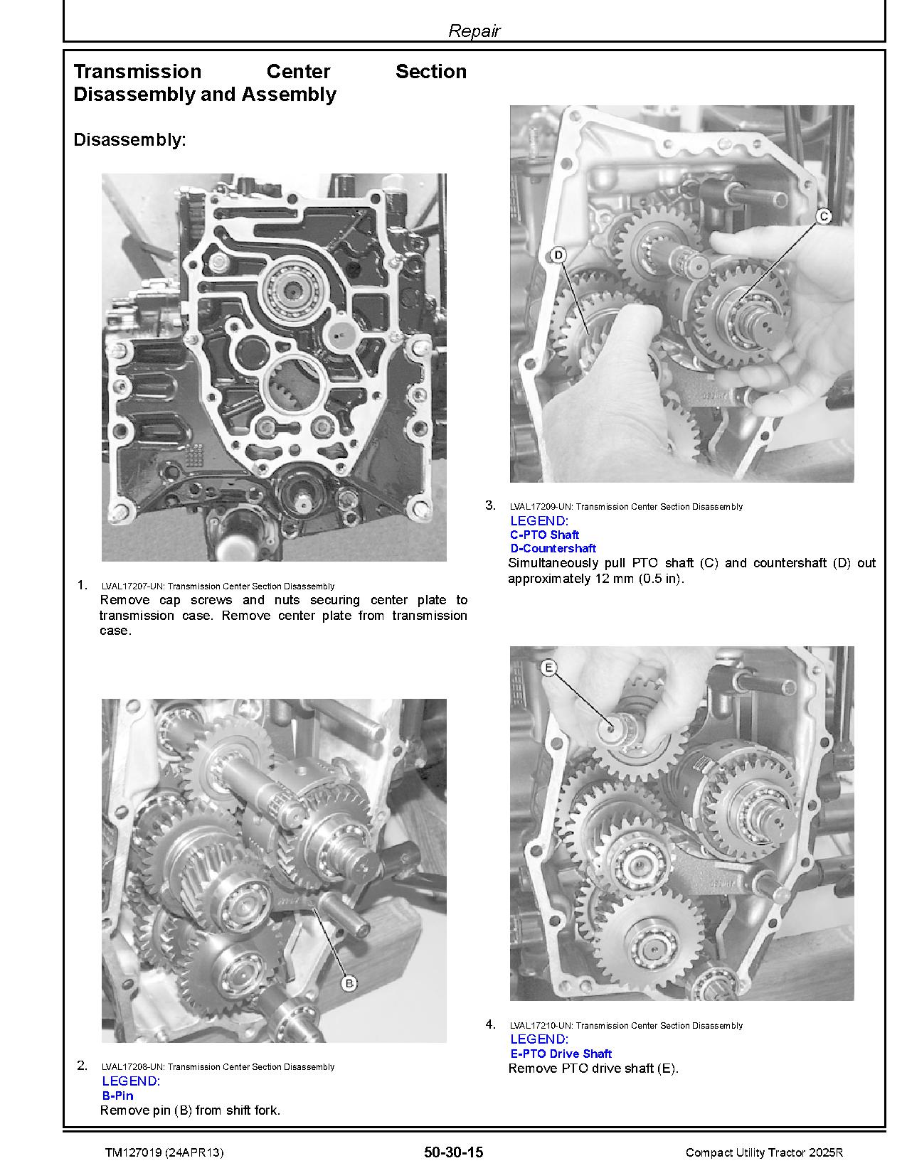 John Deere 2025R Compact Utility Tractors Operation Tests Repair Technical Manual TM127019 (4)