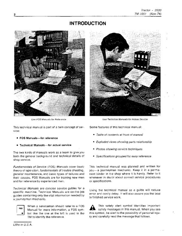 John Deere 2030 Utility Tractors Technical Manual TM1051 John Deere 2030 Utility Tractors Technical Manual Tm1051 (3)