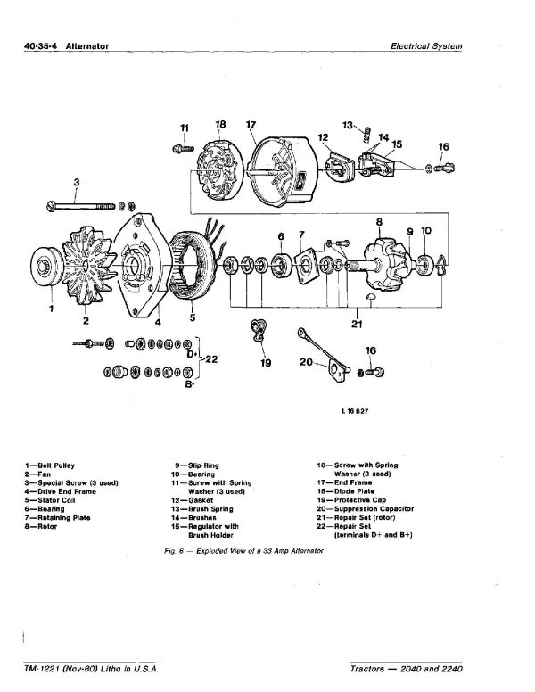 John Deere 2040 2240 Tractors Technical Manual Tm1221 (3)