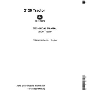 John Deere 2120 Tractors Technical Manual TM4252 (1)