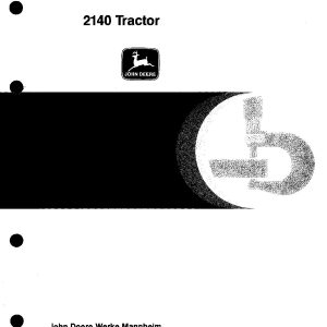 John Deere 2140 Tractors Technical Manual TM4373 (1)