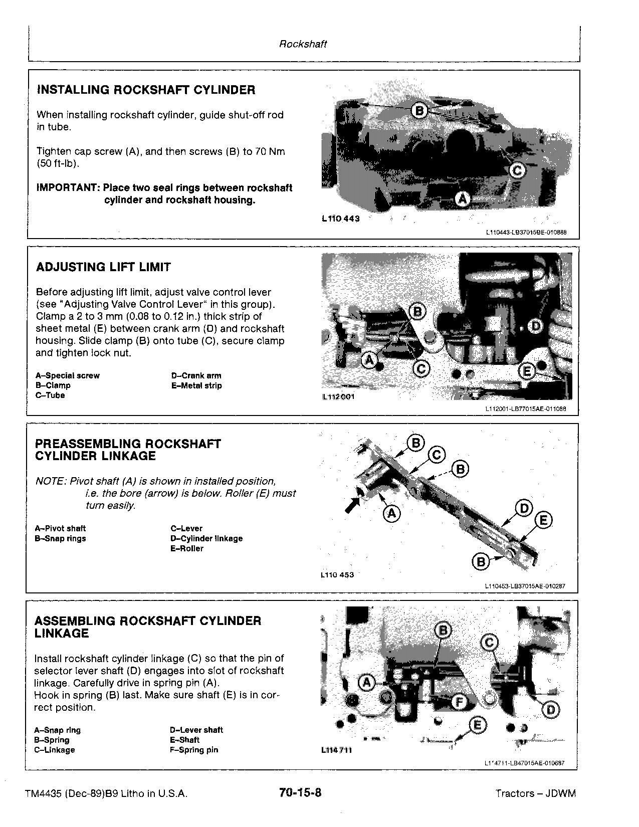 John Deere 2155 2355N Tractors Repair Manual TM4435 (4)