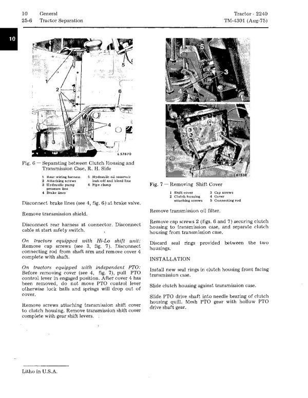 John Deere 2240 Utility Tractors Technical Manual Tm4301 (2)