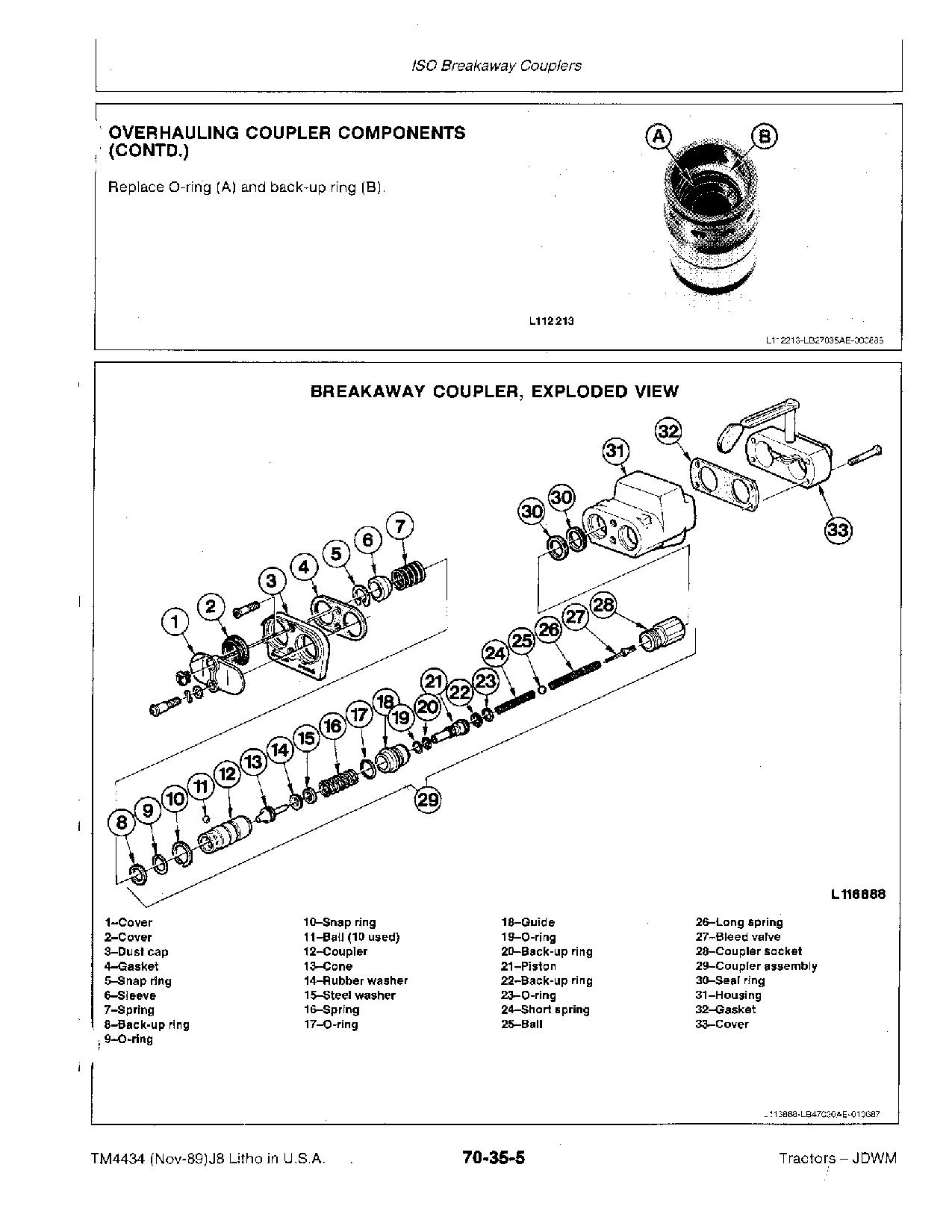 John Deere 2355 2555 2755 2855N Tractors Repair Manual TM4434 (4)