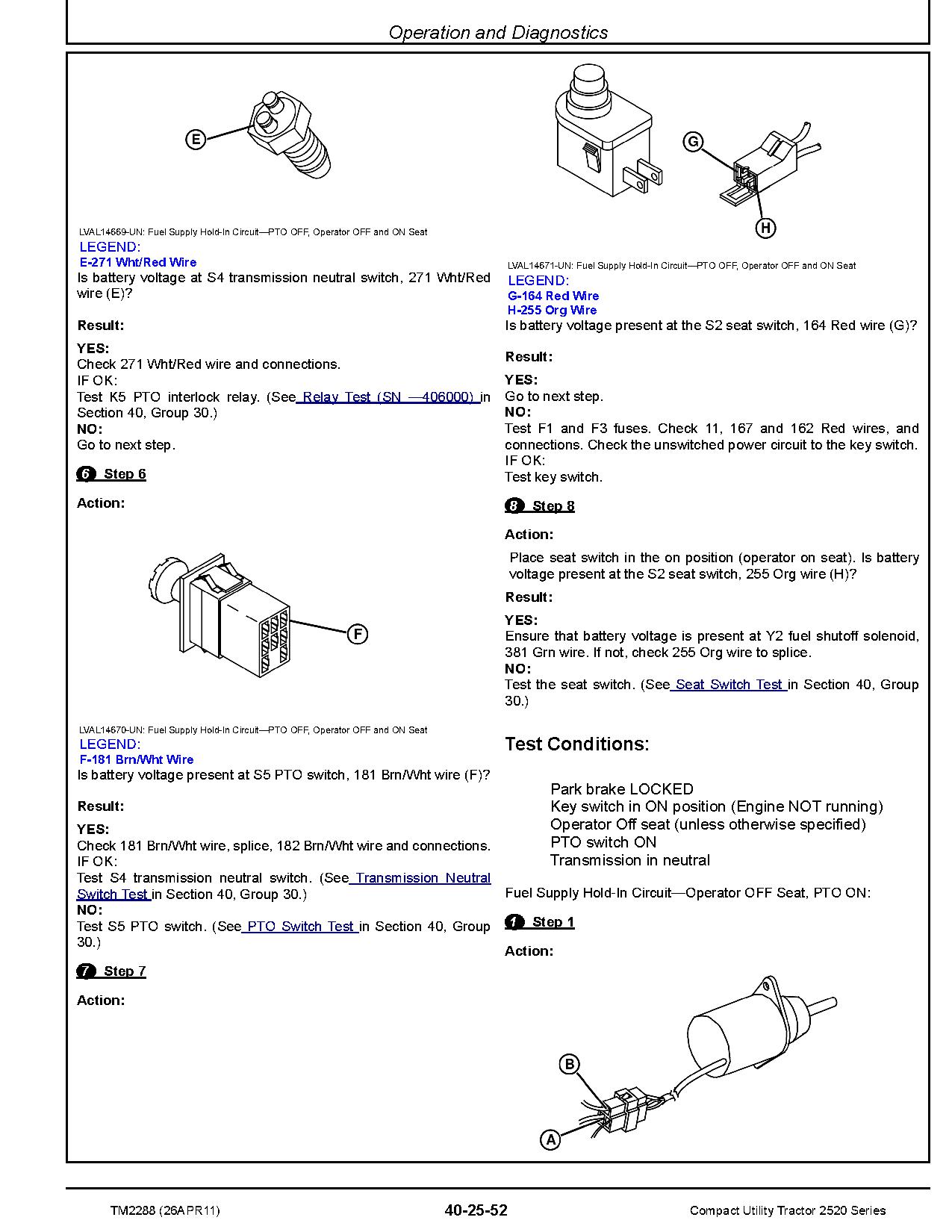 John Deere 2520 Compact Utility Tractors Technical Manual TM2288 (2)