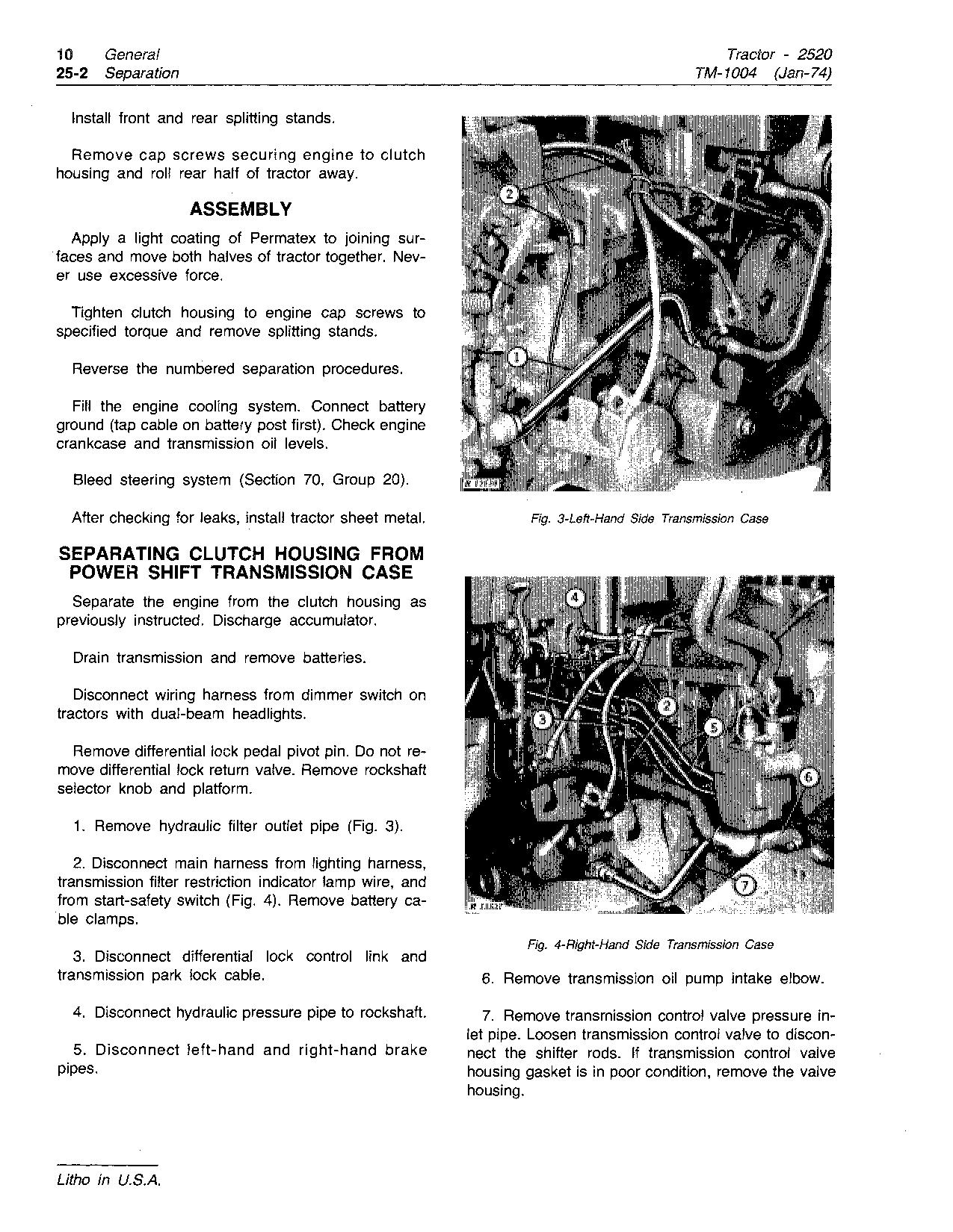 John Deere 2520 Tractors Technical Manual TM1004 (2)