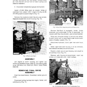 John Deere 2630 Utility Tractors Technical Manual Tm1085 (2)