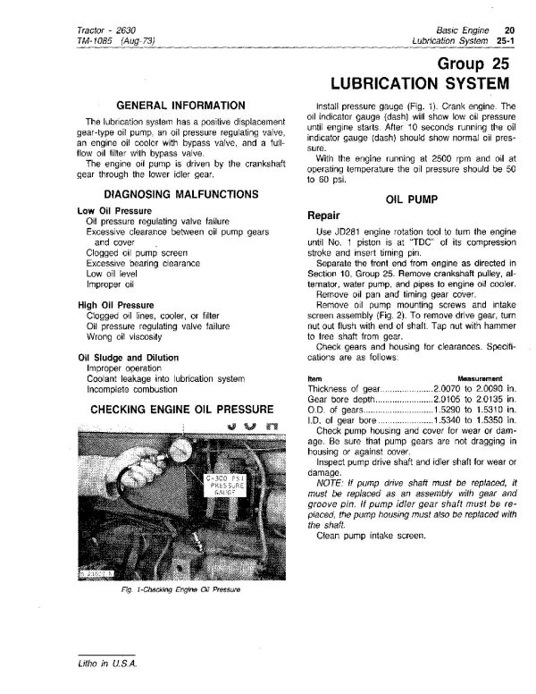 John Deere 2630 Utility Tractors Technical Manual Tm1085 (3)