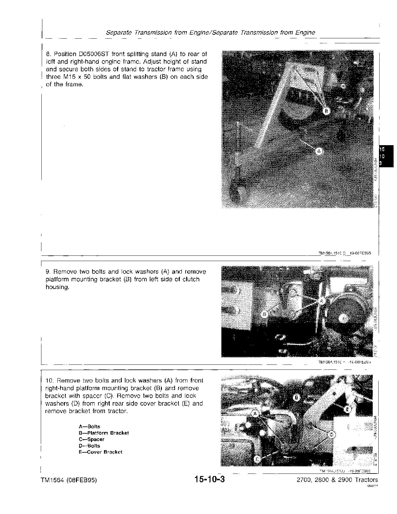 John Deere 2700 2800 2900 Tractors Technical Manual TM1564 (2)