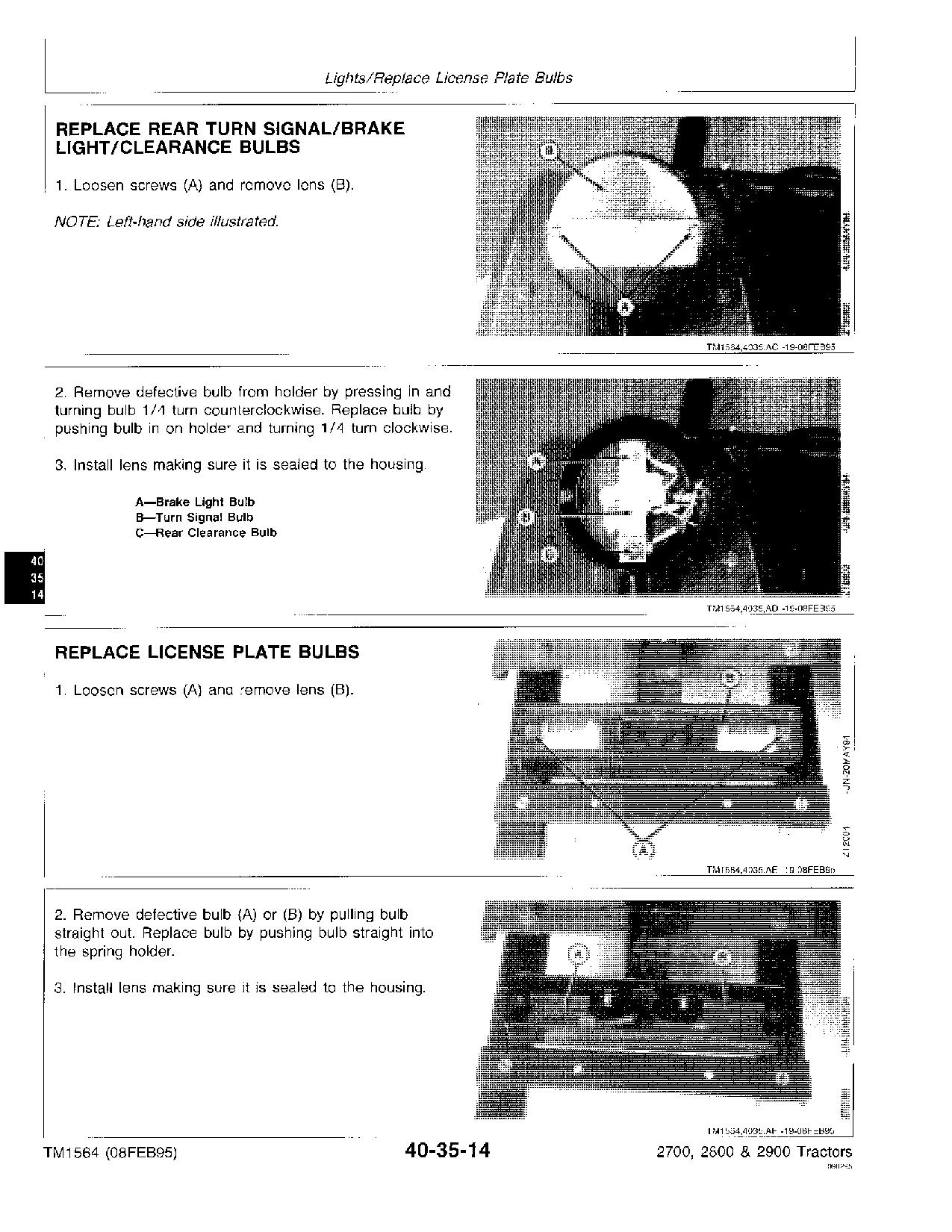 John Deere 2700 2800 2900 Tractors Technical Manual TM1564 (3)