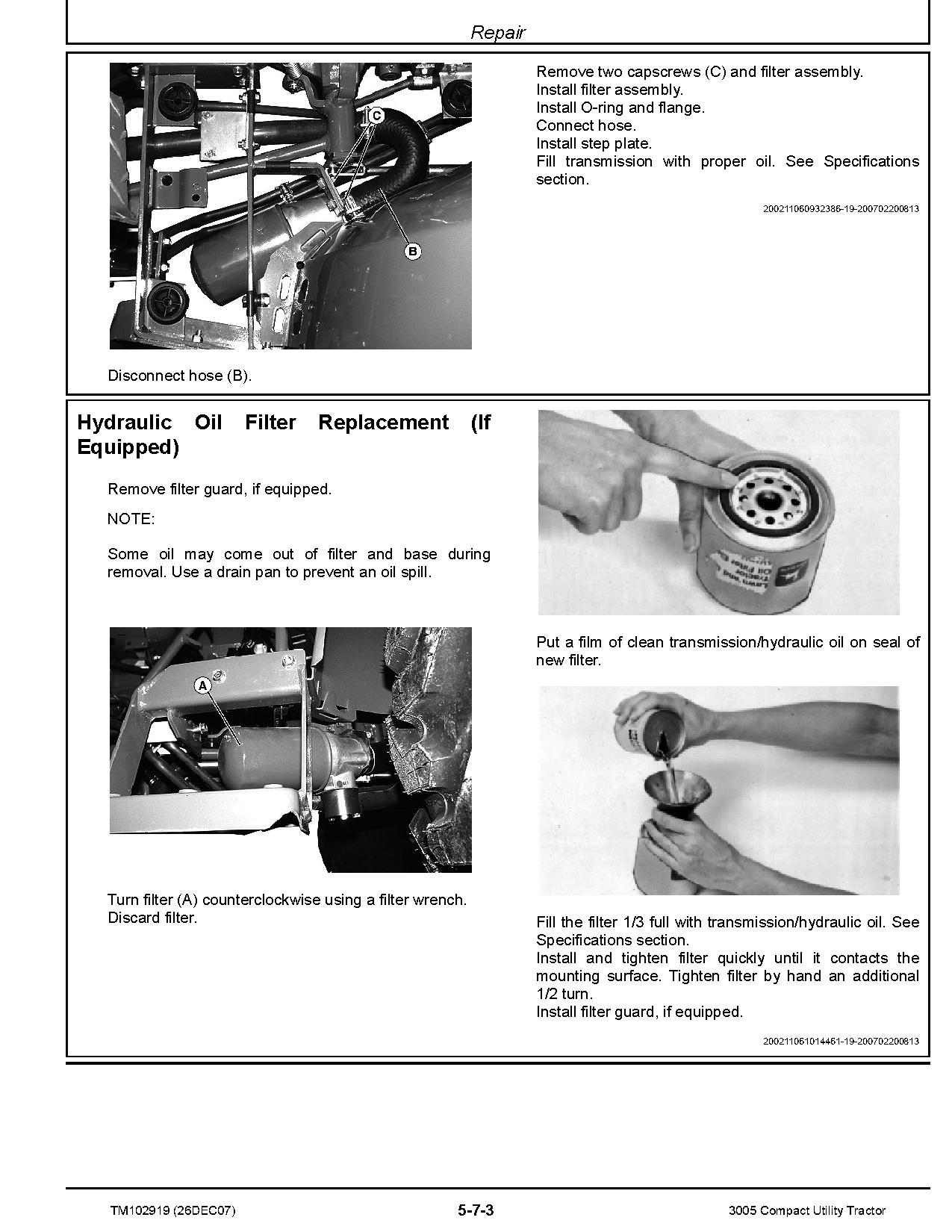 John Deere 3005 Compact Utility Tractors Technical Manual TM102919 (4)